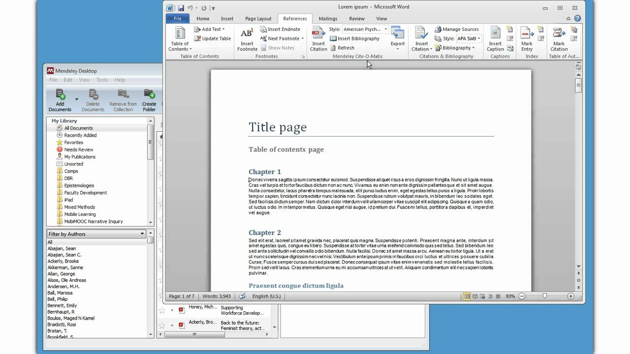 Mendeley Installing Word 2010 Windows Plugin