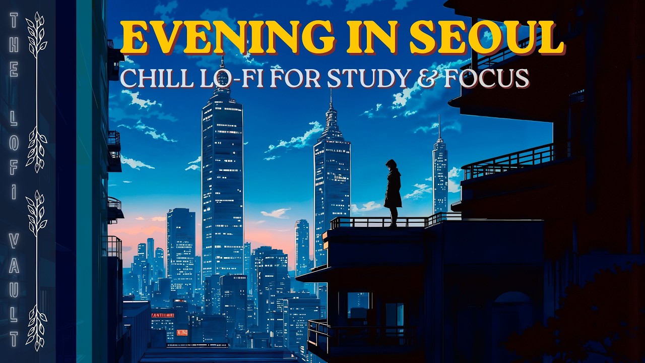 Seoul Sunset Vibes 🌇 Positive Lofi Beats for Studying, Relaxing & Focus
