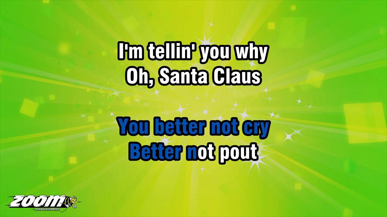 The Jackson 5 - Santa Claus Is Coming To Town - Karaoke Version from Zoom Karaoke