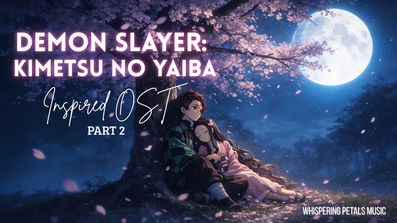 (No Ads) Demon Slayer: Kimetsu no Yaiba Inspired OST – Love, Moonlight & Silent Bonds | Part 2