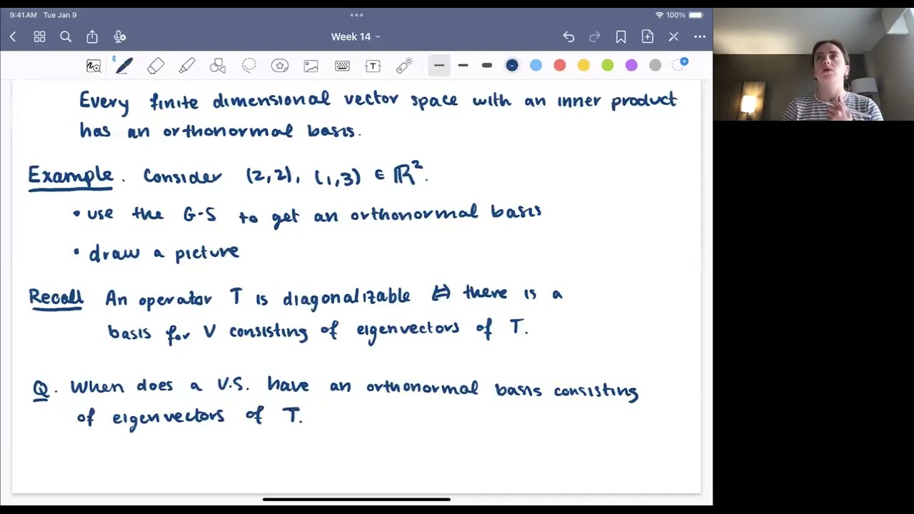 Linear Algebra with Theory; Lecture 29: Adjoints