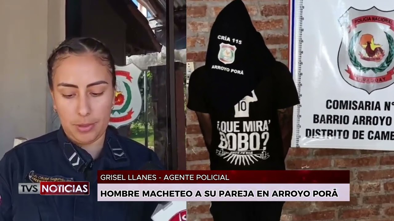 HOMBRE MACHETEÓ A SU PAREJA EN ARROYO PORĀ