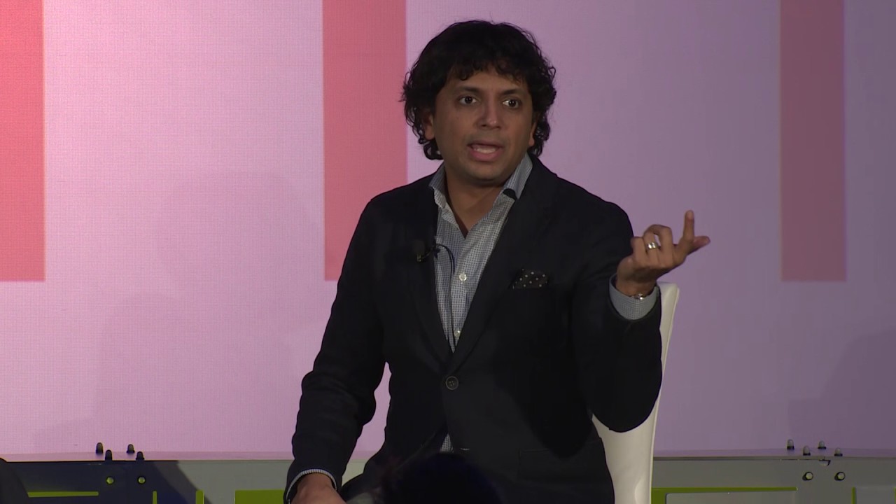 M. Night Shyamalan speaks students at the 2017 Aspen Challenge Philadelphia