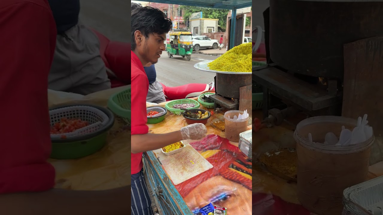 Poha making indori