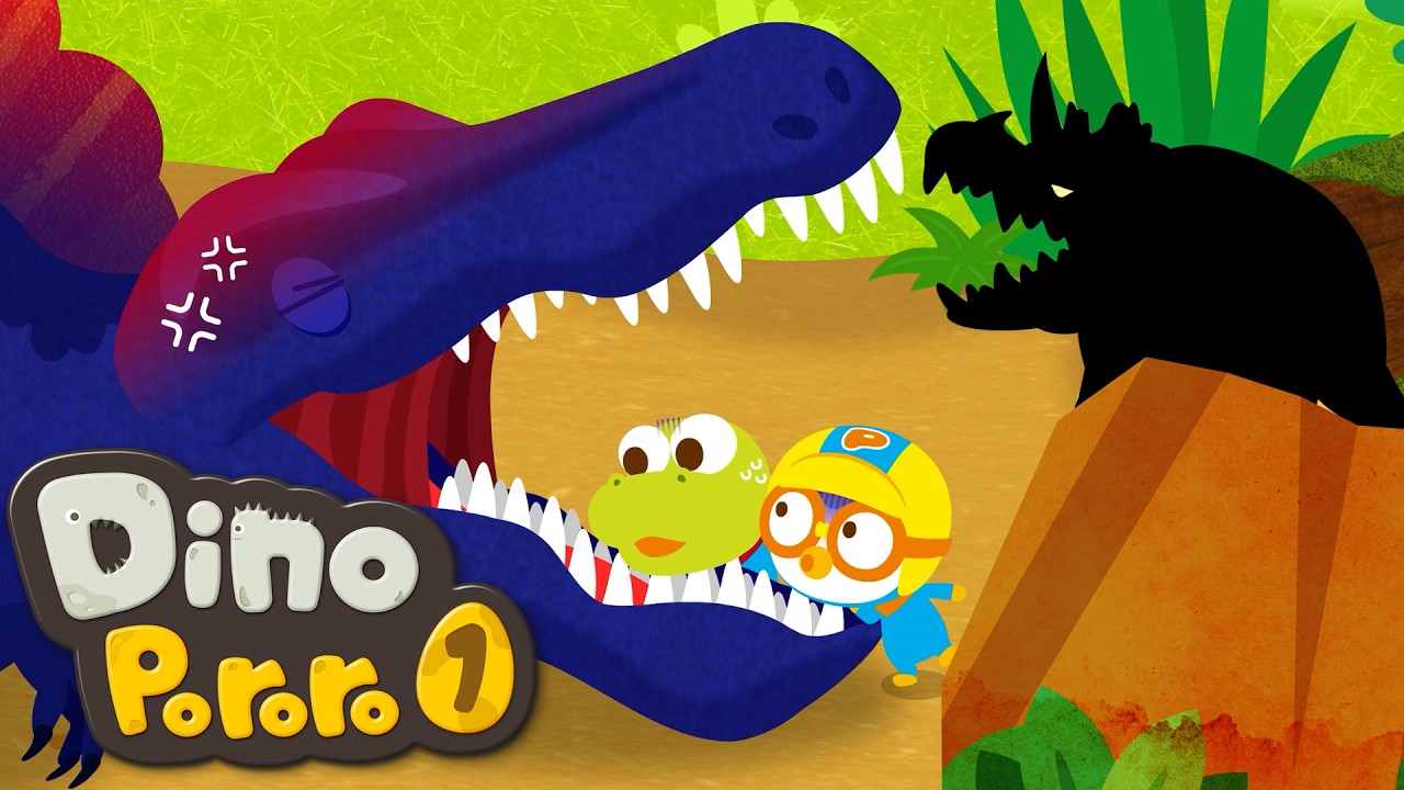 There's a bone stuck in Spinosaurus's mouth! | Pororo Dino Adventure | Dinosaur Cartoons
