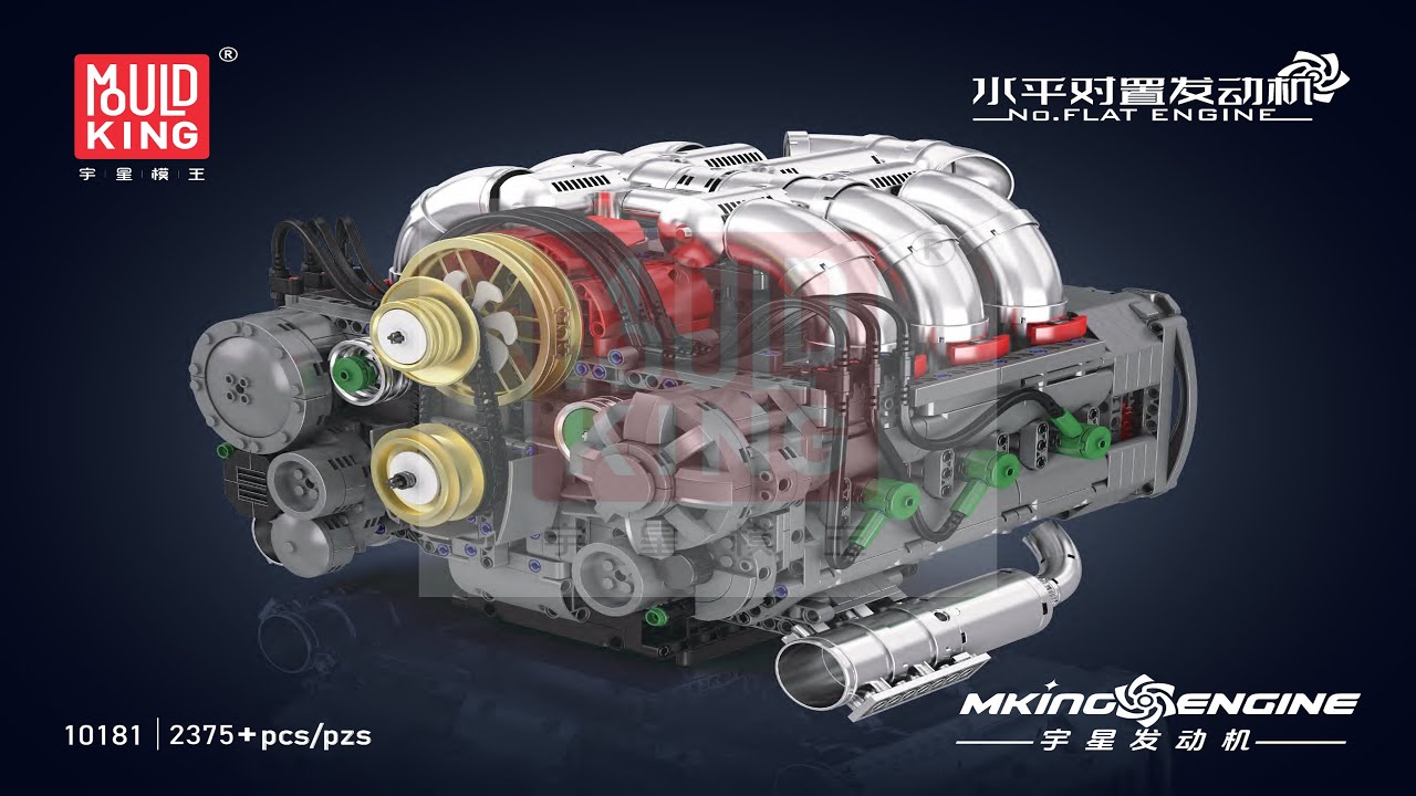 Mould King Instructions - Flat Engine - 10181