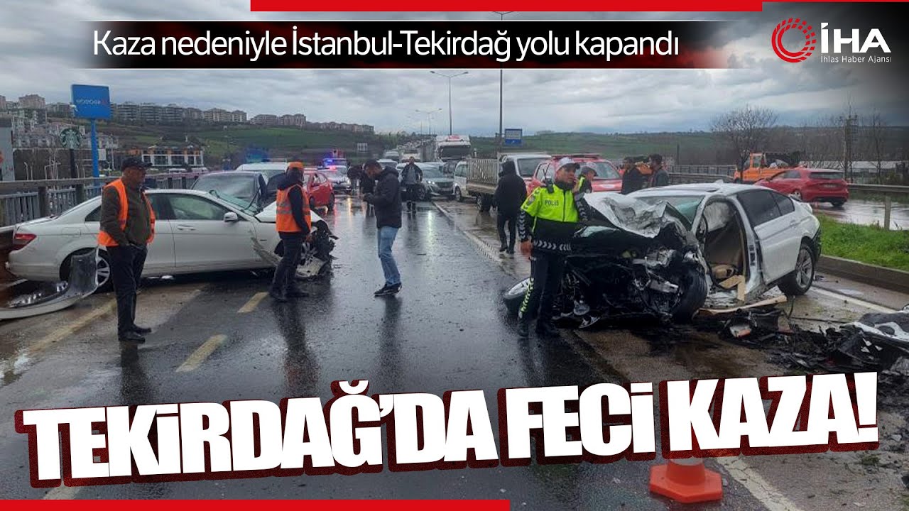 Tekirdağ'da Trafik Kazası, İki Otomobil Çapıştı; 1 Ölü, 2 Yaralı