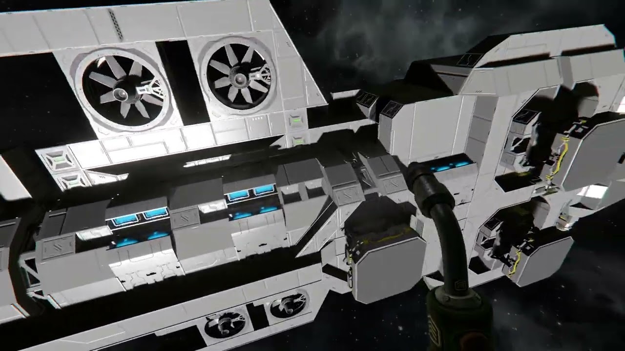 Space Engineers Large Grid Exploration Ship 'GK9' Build Design Lets Play - Ep 05 - Ion Thrusters