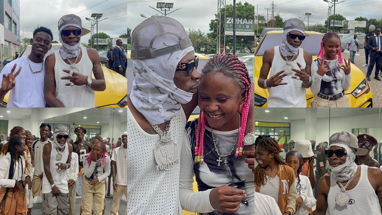 Shatta Wale Gifts Young Dancer 2000gh and IPhone 13 on No Size Dance Challenge