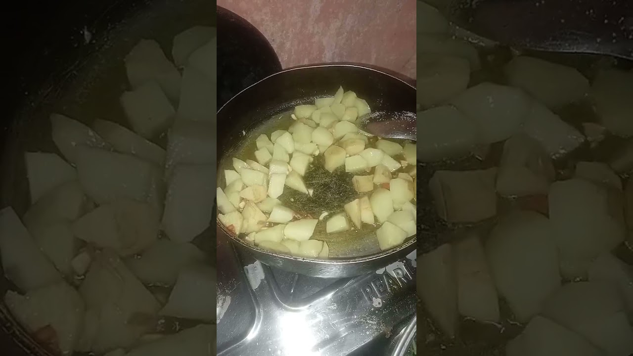 Aalu bathu bhurji yummy 😋 ##