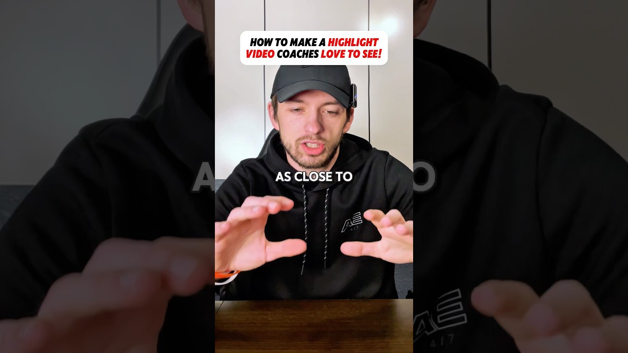 How to make a highlight video coaches love to see!🔥 #basketball #baseball #football #sports #shorts