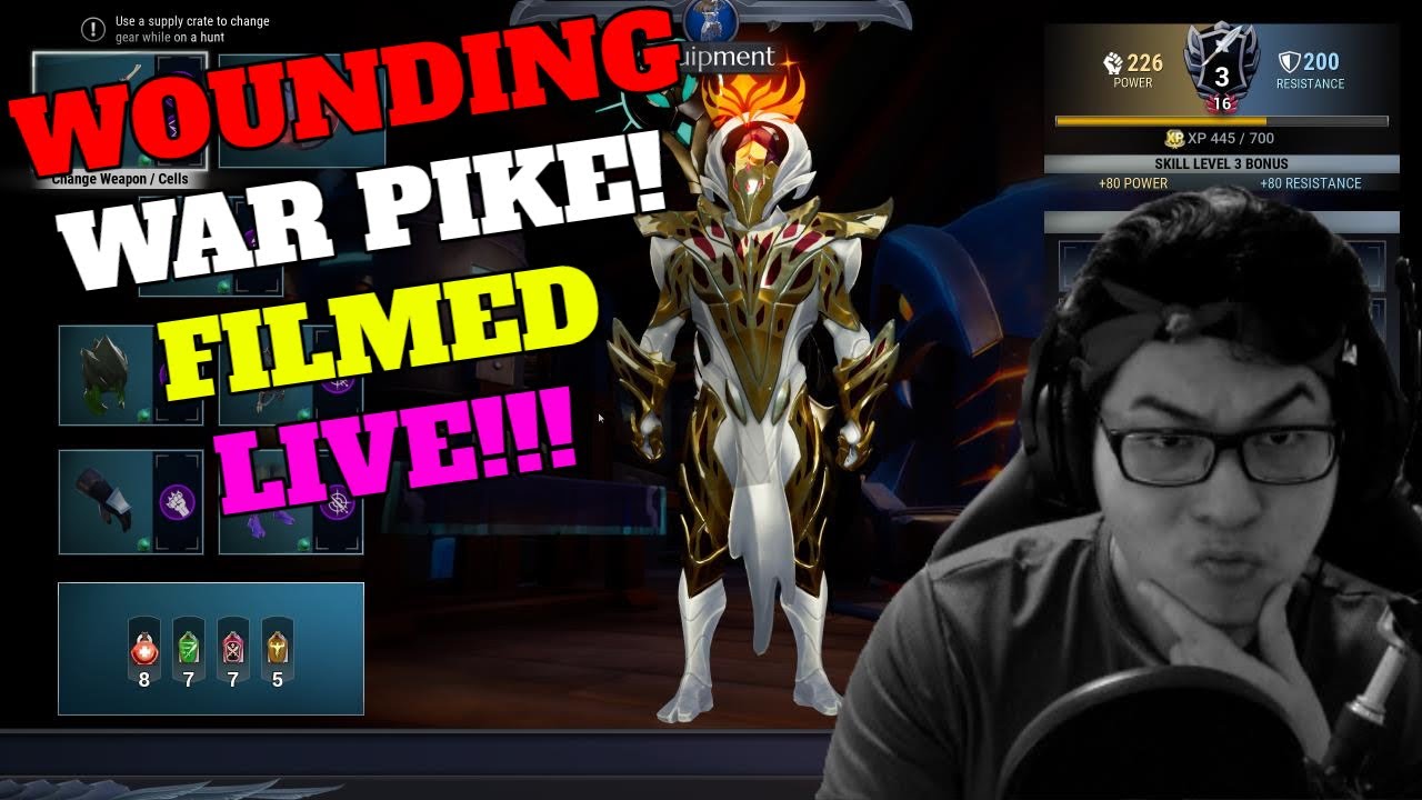 Dauntless - End Game War Pike WOUNDING Build - FILMED LIVE!