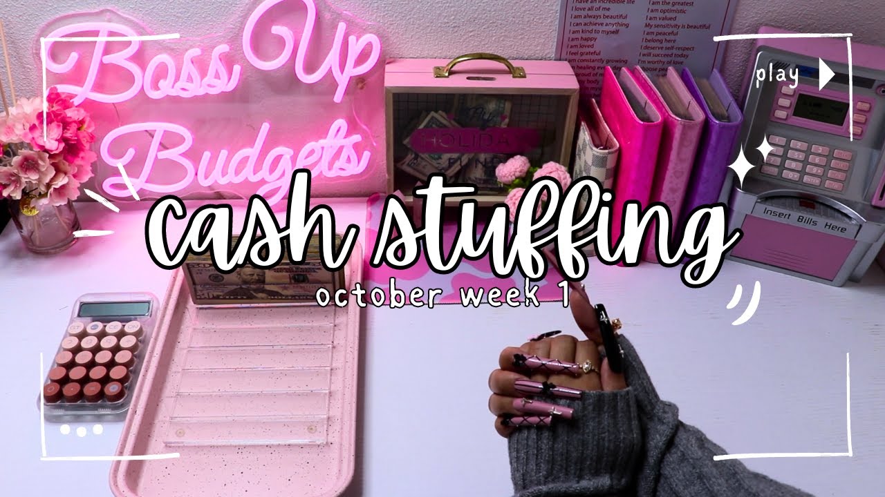 CASH STUFFING $730 🎀 • OCTOBER WEEK 1 | BOSS UP BUDGETS