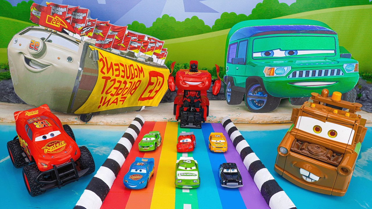 Disney Pixar Cars Unboxing Review | Disney Pixar Cars Lightning McQueen Transforming to Robot