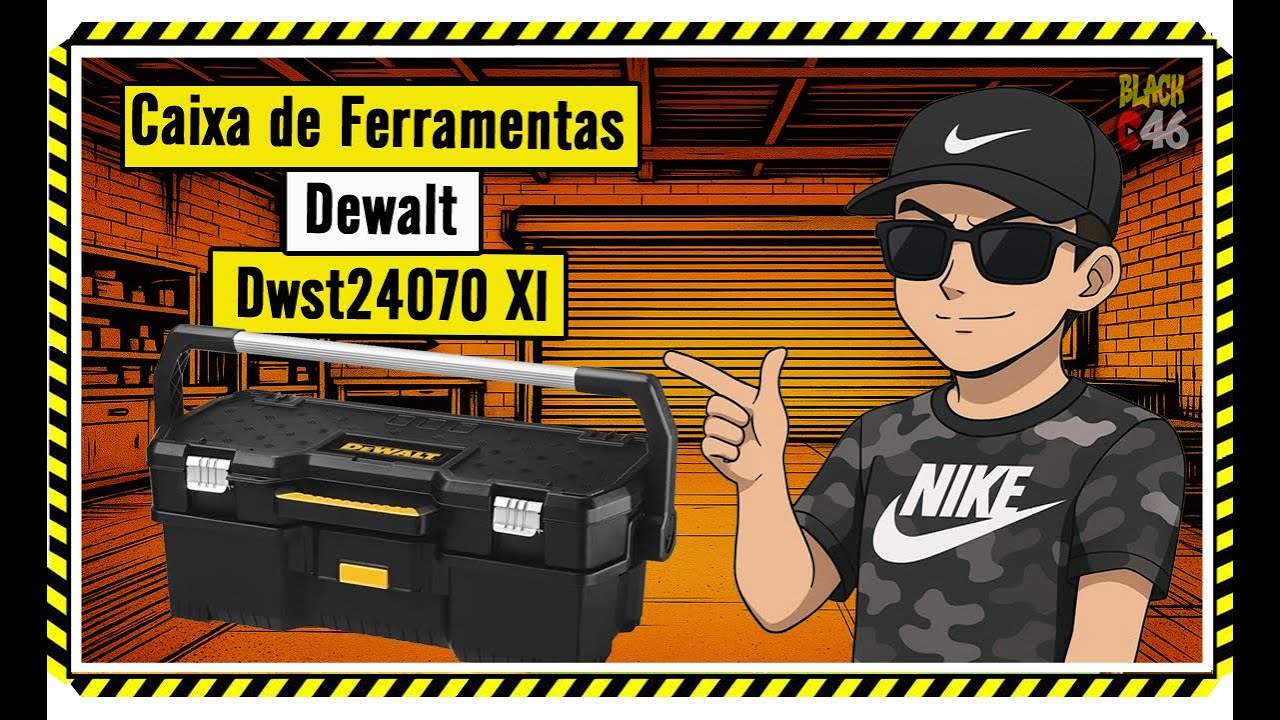 🔴 Caixa de ferramentas Dewalt Dwst24070 Xl  ✅️ BLACK 046 ✅️
