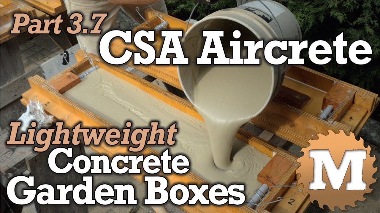 CSA Aircrete Garden Boxes PART 3.7 - Lightweight Foam Concrete from CSA Cement