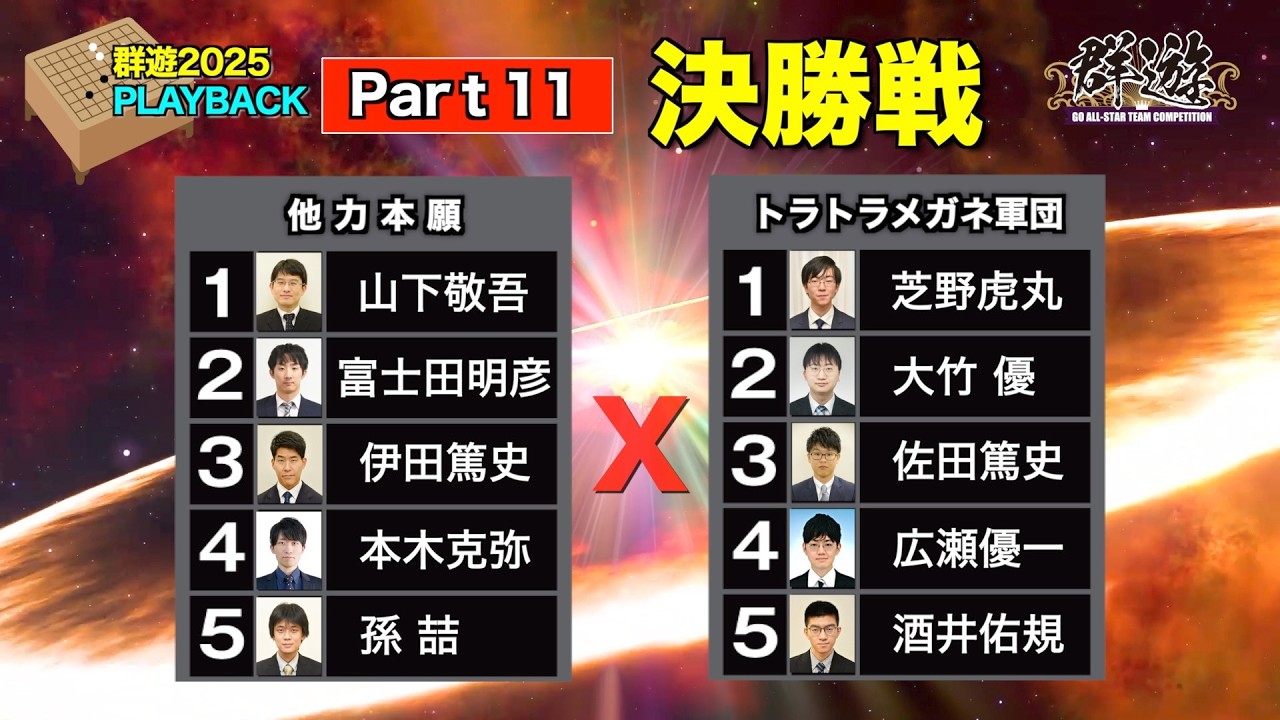 【PLAYBACK Part11 】緊張の決勝戦の様子です！近くでみる対局は迫力も違います！！