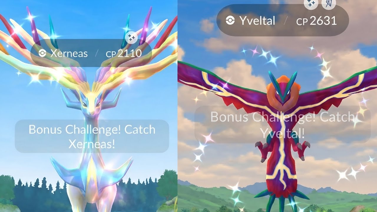Catch Shiny Xerneas & Yveltal With Special Background 