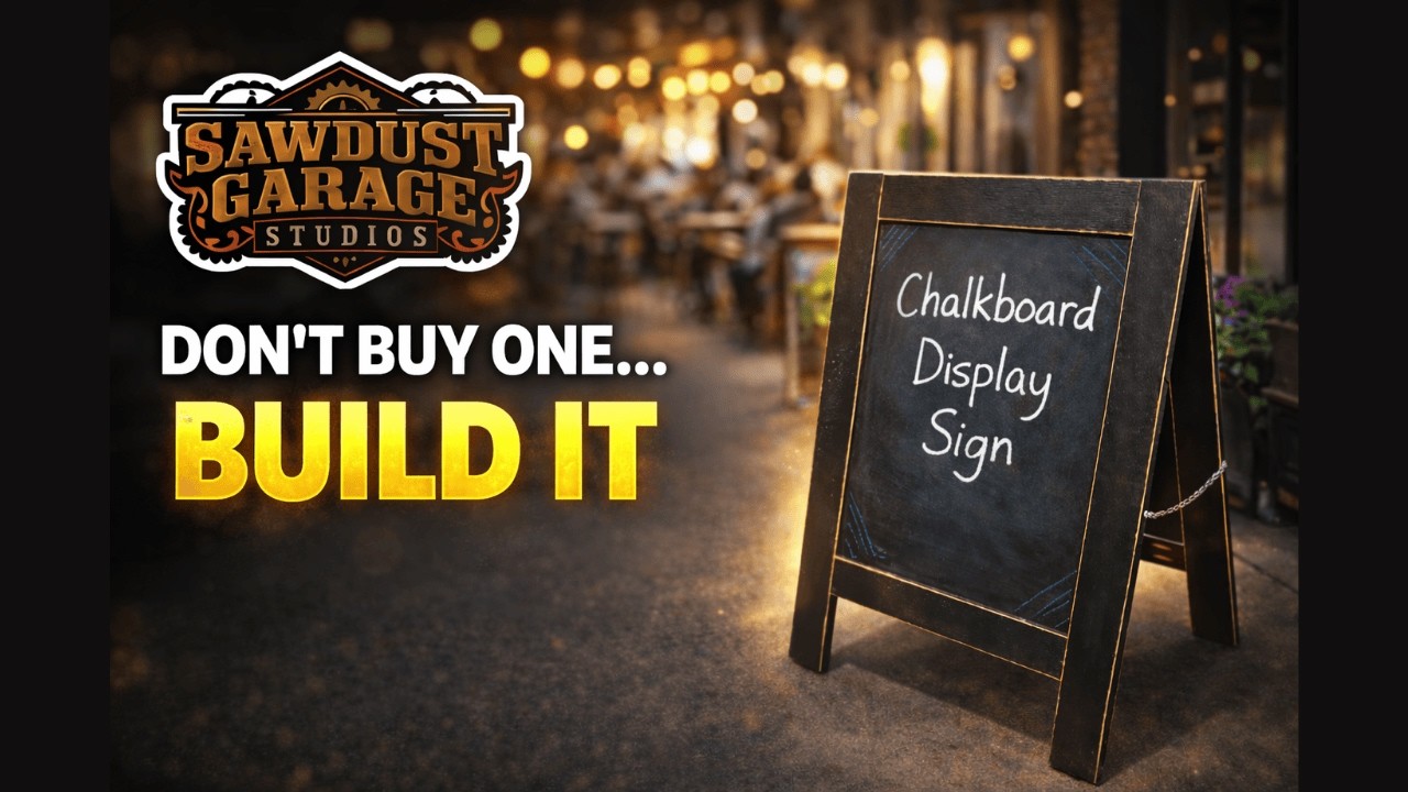 DIY Chalkboard Display Sign | How to Build | Retail Sandwich Board Advertisement