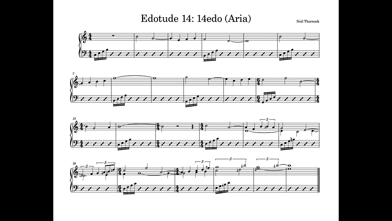 Edotude 14: 14edo Aria
