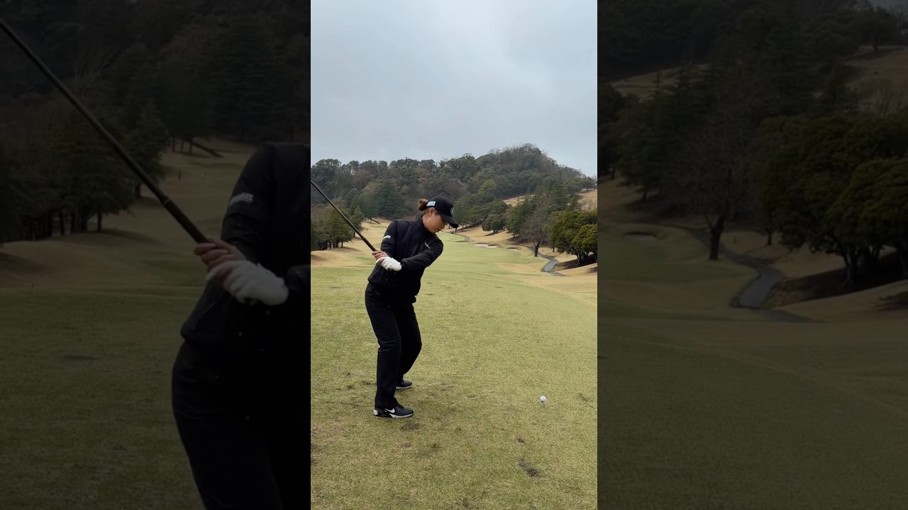 みんなは雨でもラウンドしますか？#shorts #short #ゴルフ #ゴルフ女子 #ゴルフスイング #ひなgolf #golf #golfswing