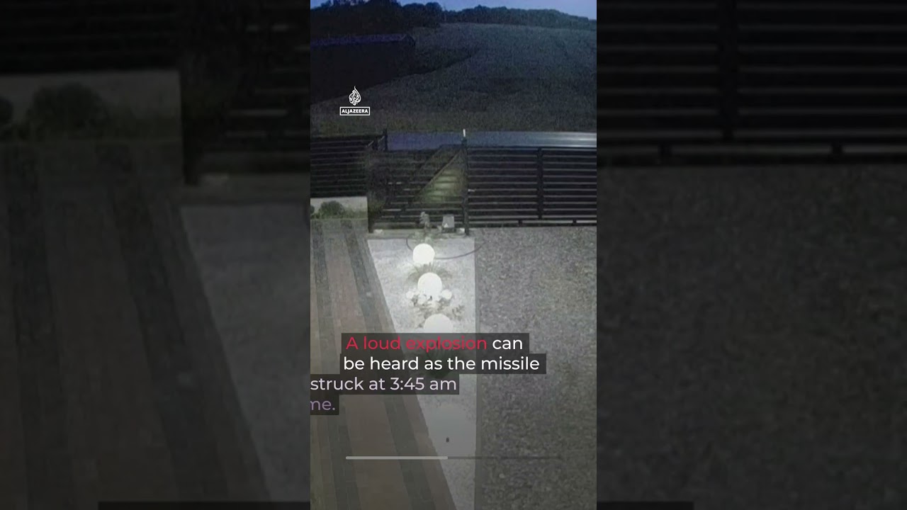 Security camera shows &lsquo;Russian missile&rsquo; exploding in Poland