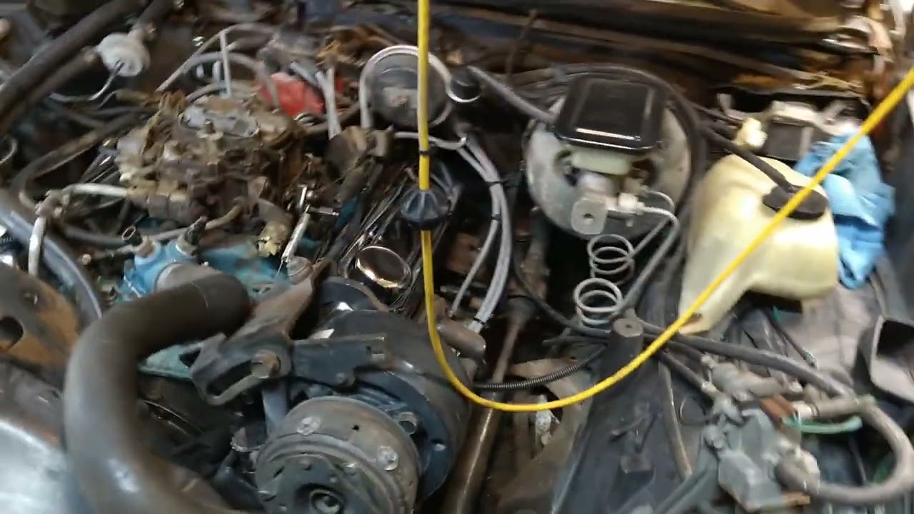 83 El Camino cleaning up the wiring under the hood👍