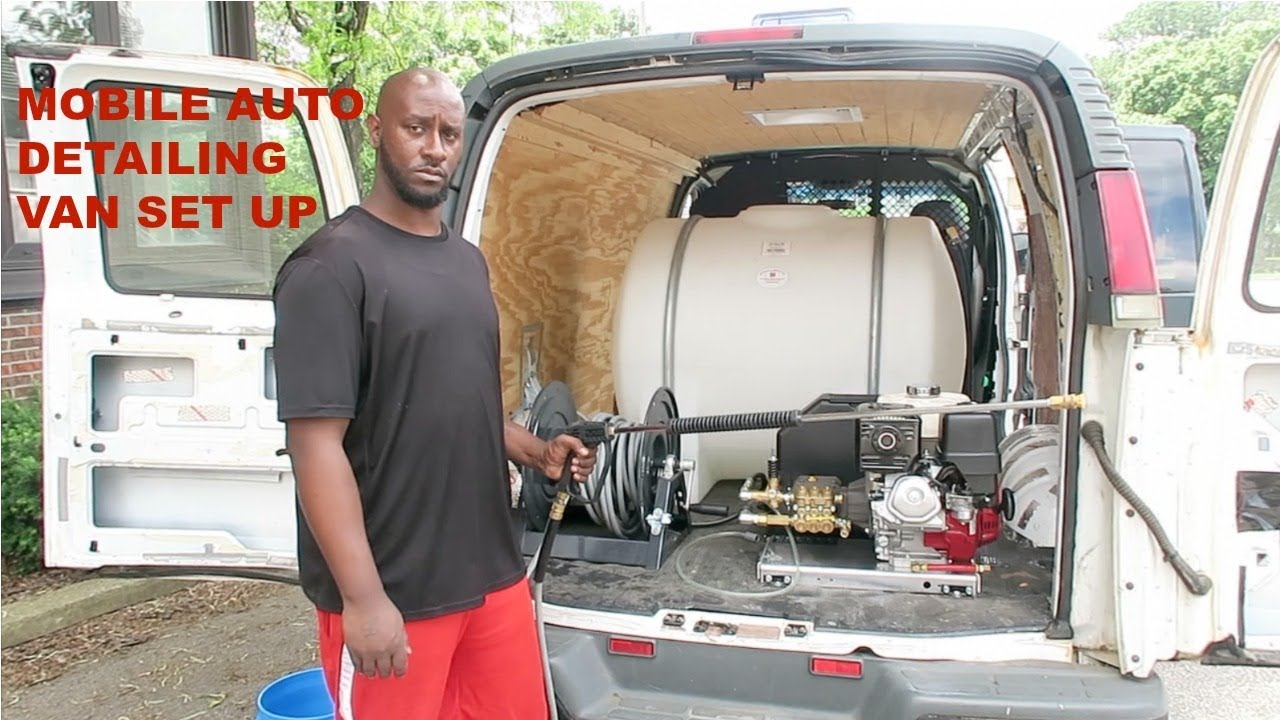 Mobile Auto Detailing Van Set Up