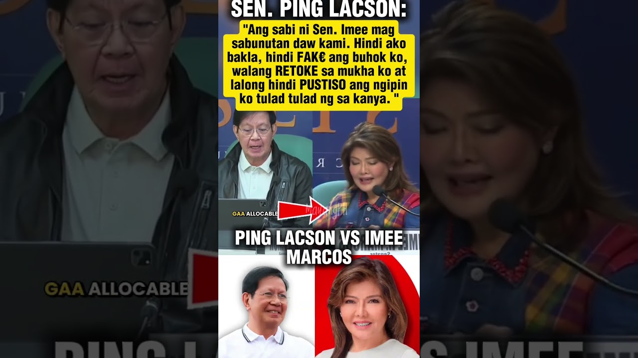 SENATOR PING LACSON VS. SENATOR IMEE MARCOS 