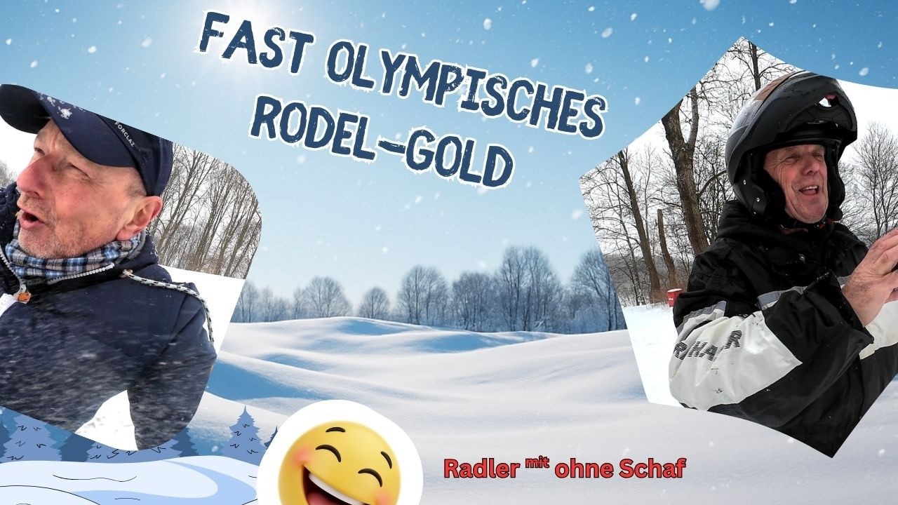 Schnee, Speed, Sturz und Spaß, oder: Olympia motiviert  ;-)🛷