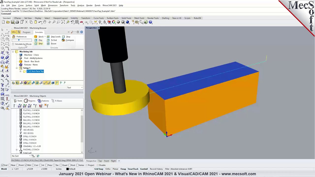 What's New in 2021 for RhinoCAM & VisualCAD/CAM!