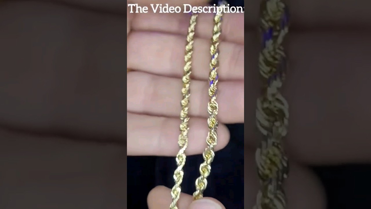 @HARLEMBLING 4 мм в сравнении с 5 мм цепочкой DC Rope из цельного золота 10 карат! Ставьте лайк и...