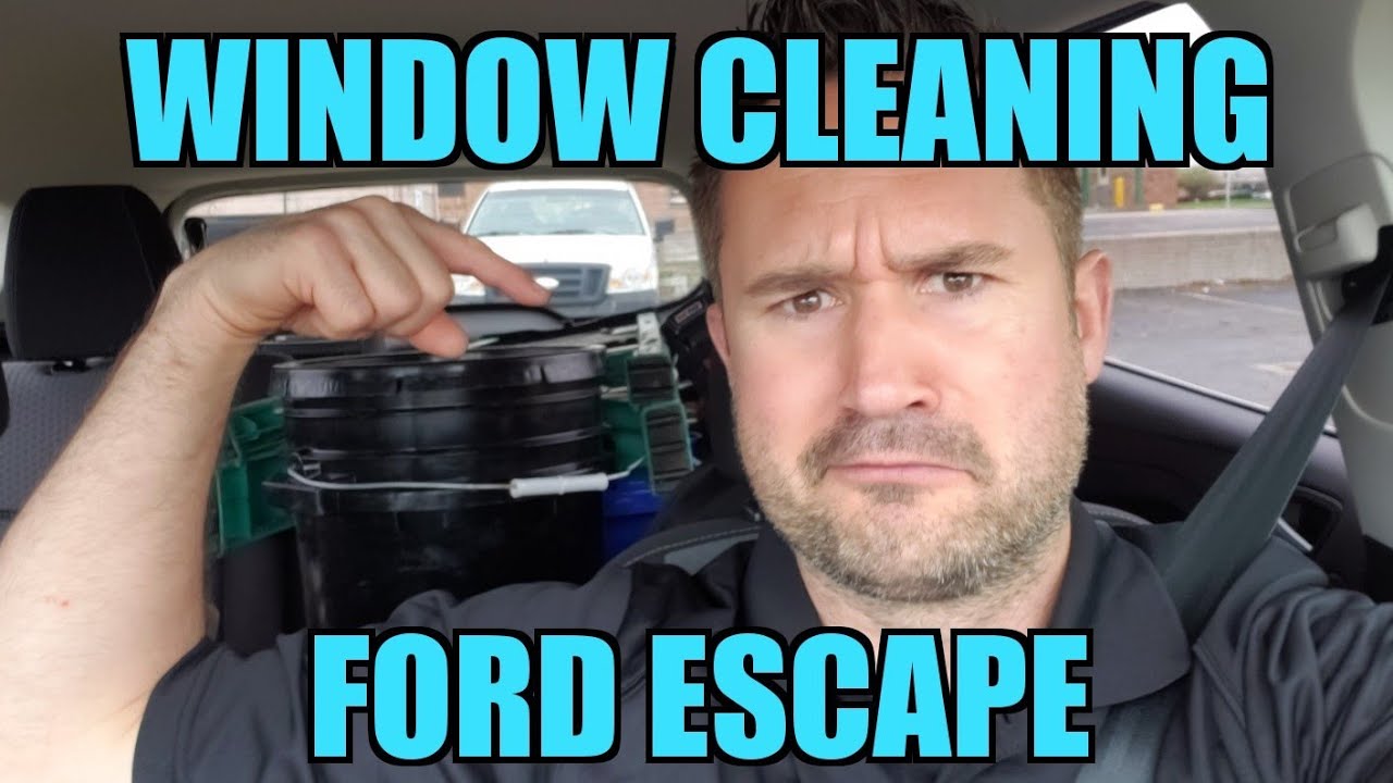 Window Cleaning in a FORD ESCAPE - What's The Best Van For Cleaning Windows?