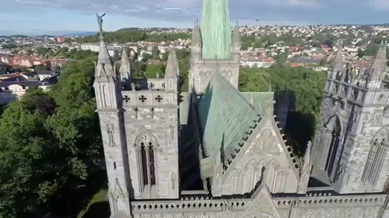 Nidarosdomen/Cathedral In Trondheim-DJI Phantom 2-Zenmuse H3-3D-HD 1080p.