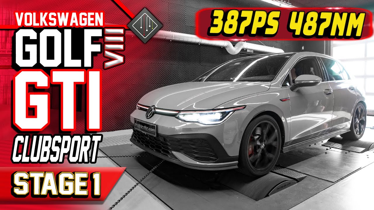 VW Golf 8 GTI Clubsport | Softwareoptimierung Stage 1 | Dyno - 100-200km/h | mcchip-dkr