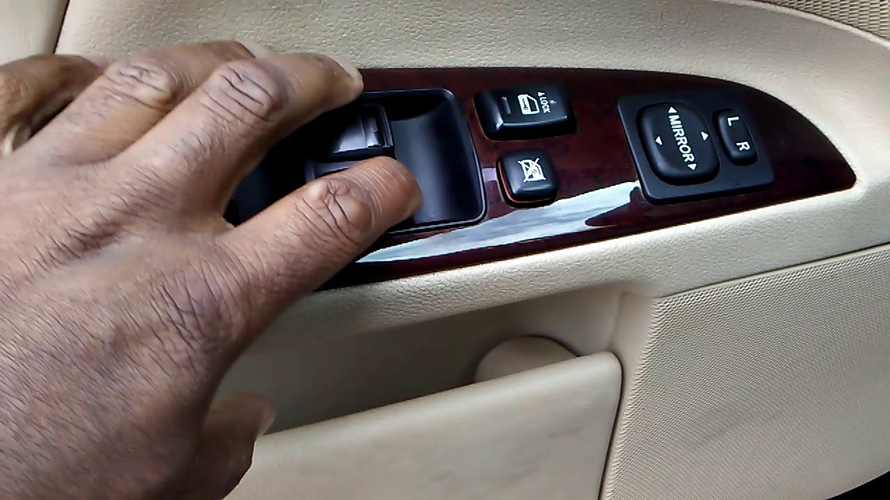 Как починить стеклоподъемник Toyota или Lexus, который не опускается от главного выключателя