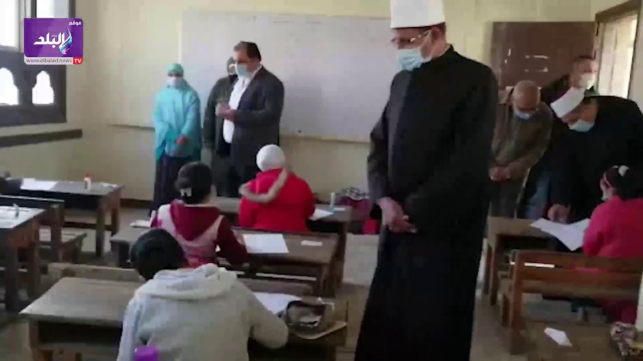 رئيس قطاع المعاهد الأزهرية يتفقد لجان الامتحانات في معهد حلمية الزيتون