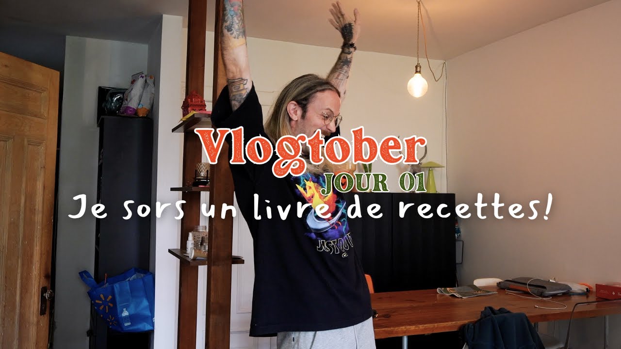🍂J'ai écris un livre de recettes et ça sort en OCTOBRE!  | VLOGTOBER #01