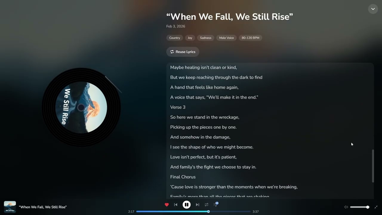 “When We Fall, We Still Rise”