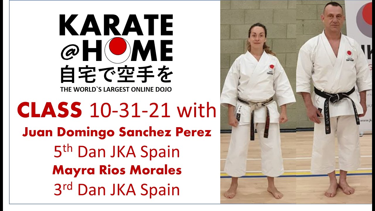 Karate@Home class 10 31 21 with Juan Domingo Sanchez Perez and Mayra Rios Morales