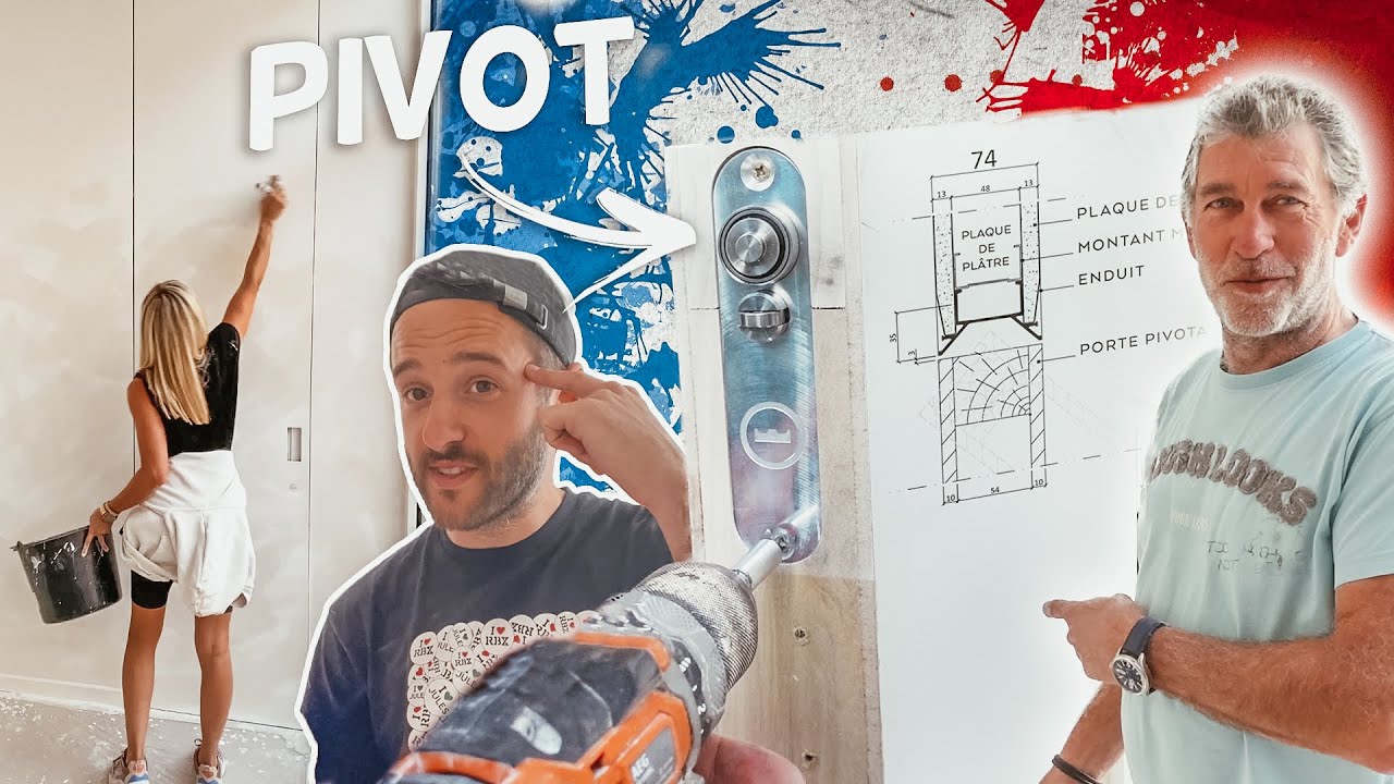 DES PORTES SUR PIVOT MINIMALISTES & PEINTURE À LA CHAUX - EP95