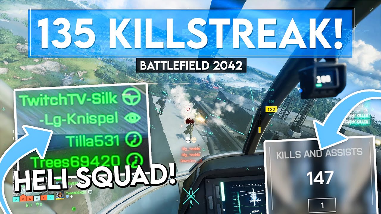 Командная работа вертолетов в Battlefield 2042 — ПРЕВОСХОДНАЯ... 135-0 убийств