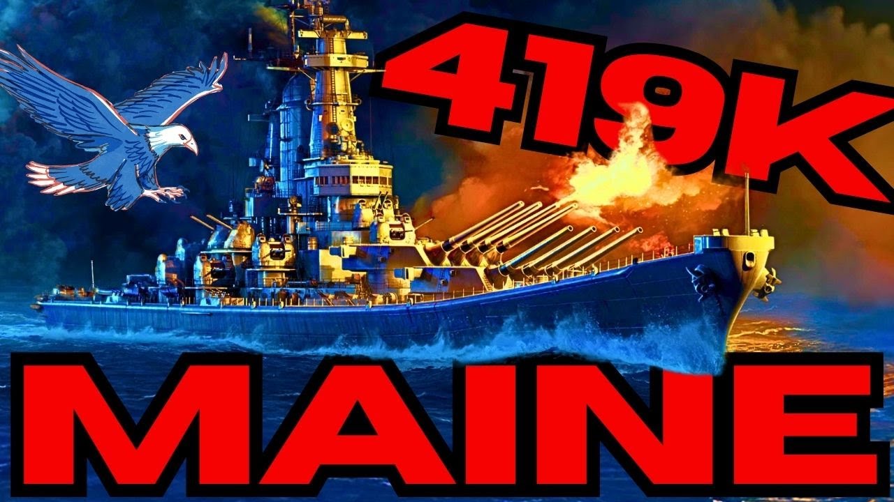 🔥 Maine: 419.000 Schaden! 🤯 400K Club 🏆⚓️ | World of Warships 🚢