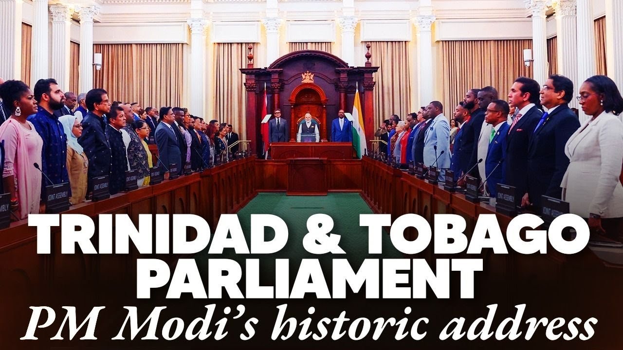 LIVE: PM Modi addresses Joint Session of the Parliament of Trinidad & Tobago