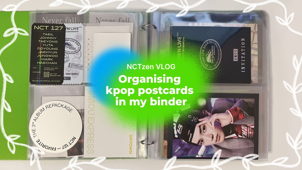 NCTzen VLOG ♡ Organizing my kpop postcards, polaroids & more  ♡ Организация моей коллекции открыток