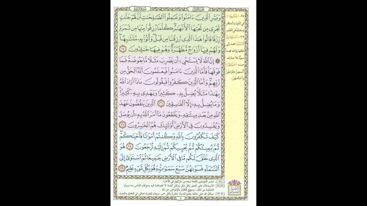 تحفيظ القران - سورة البقرة صفحة 5 - مكررة 5 مرات - بصوت الشيخ الحصري