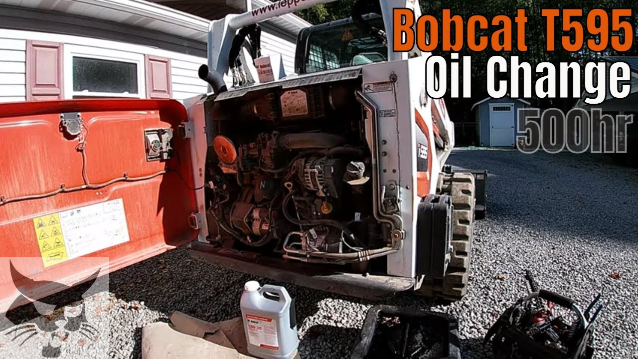 Bobcat T595 Engine Oil Change