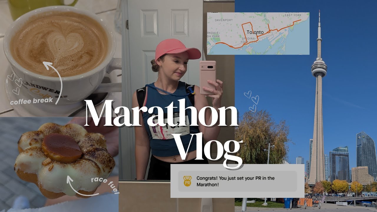 Marathon Vlog | Toronto Waterfront Marathon | First time, slow runner