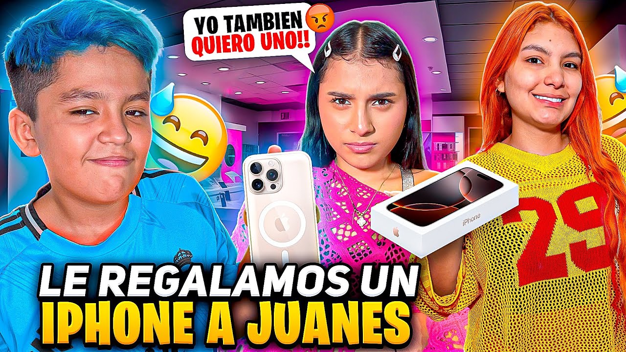 LE REGALAMOS UN IPHONE A JUANES (llora de la emoción) 😭📲