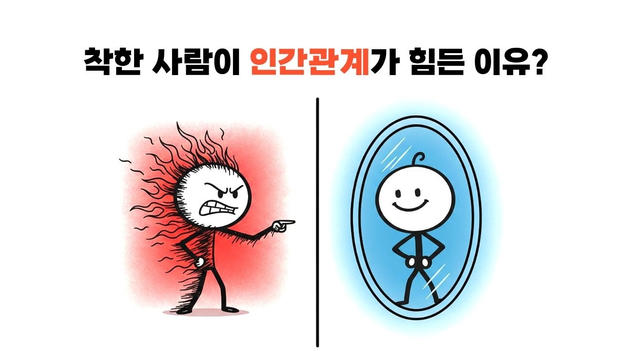 착한사람이 인간관계가 힘든 이유, 더 이상 상처받지 않는 관계 유지법 #인간관계 #심리학 #대인관계